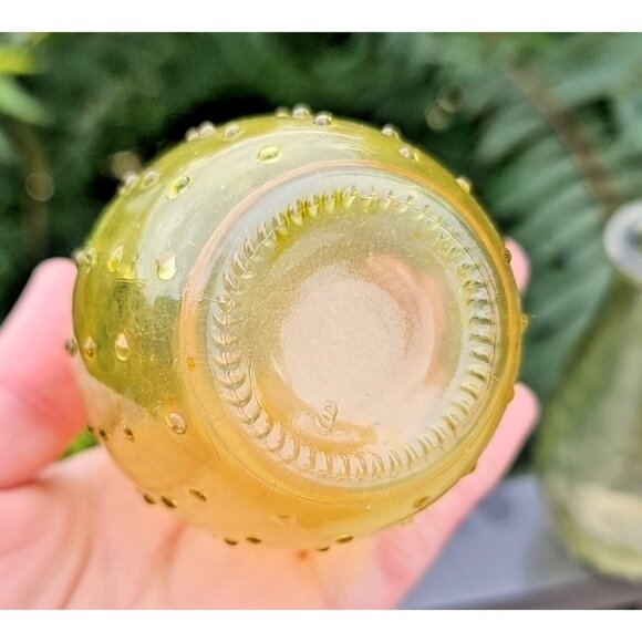 Hobnail Glass Bud Vases Set Of 3,  MCM Vintage 5.50” - Picture 6 of 16